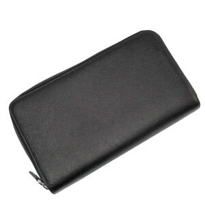 Prada Double Zip Wallet Saffiano Leather Black